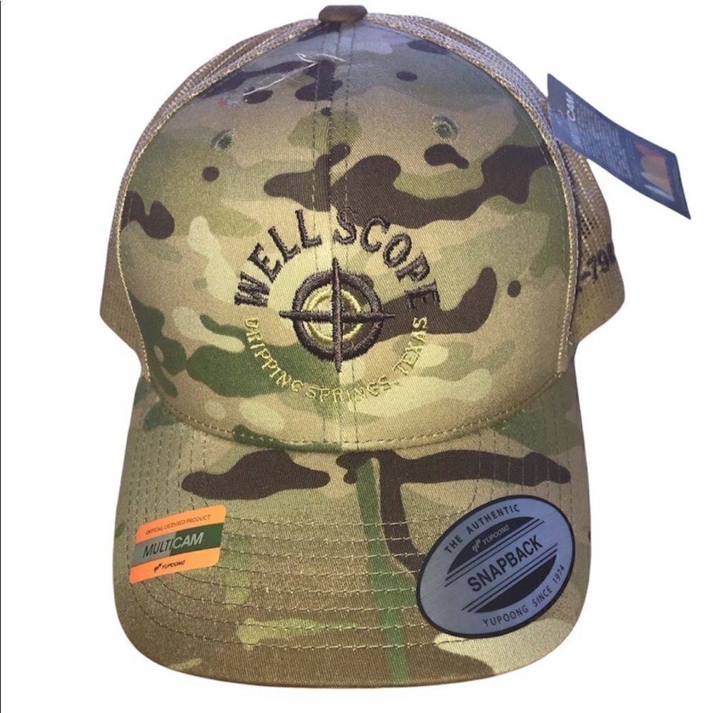 Wellscope Camouflage Baseball Trucker Hat NWT